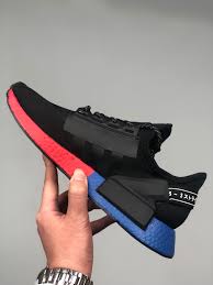 Adidas originals nmd_r1 beijing shoes men's. Adidas Nmd R1 V2 Black Blue Red For Sale Sneaker Hello