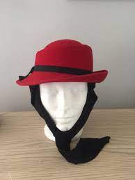 Vintage Geo W Bollman Co Doeskin Wool Felt Red Hat Black Etsy Hat Band Red Hats Hats Vintage