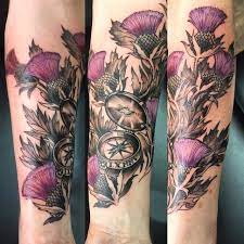 Since your arms can be exposed most of the time, a lot of thoughts are put into selecting the best tattoo design to fit into this location. 25 Undeniably Scottish Tattoos Scottish Tattoos Celtic Tattoo For Women Scottish Thistle Tattoo