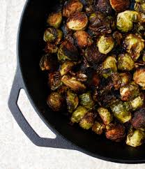 A cast iron skillet fixes all of these issue and more. Balsamic Roasted Brussels Sprouts With Garlic The Live In Kitchen
