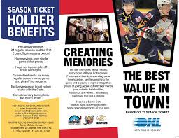 Ticket Information Barrie Colts