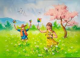 Spring season Painting by Venish Keisham