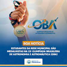 A página desta olimpíada será atualiza em breve para nosso novo padrão de descrição de competições em nosso site. Estudantes Da Rede Municipal Sao Medalhistas Na 23Âª Olimpiada Brasileira De Astronomia E Astronautica Oba