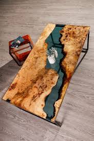Live Edge Table 55x 24 Stream River Table Etsy In 2020 Resin Table Diy Dining Table Diy Table