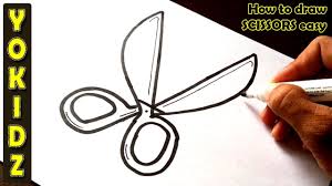 There's a lot of weird weird angles, edges, and shapes that have to look just right. How To Draw Scissors Easy Youtube