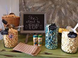 Popcorn Bar Baby Shower Fun With Simply Janelle Designs Popcorn Bar Baby Shower Popcorn Bar Baby Shower Planning