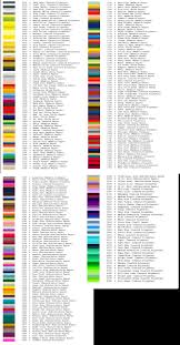 14 Right Janome Color Chart