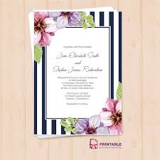 Download, print or send online for free! Save The Date Invitation Wedding Watercolor Floral Invitation Black And White Stripe Floral Wedding Invite Printable Wedding Invite Paper Paper Party Supplies