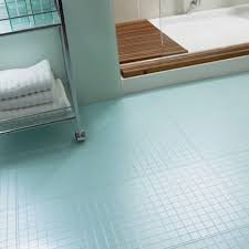 On top is a clear coat. Blue Sky Bathroom Tile Floor Decoration Artmakehome