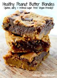 Healthy Peanut Butter Blondies Joyfoodsunshine Healthy Dessert Recipes Food Dessert Recipes