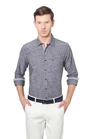 Allen Solly Shirts Allen Solly Grey Shirt For Men At Allensolly Com