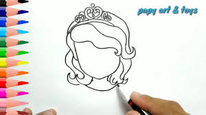 Kumpulan gambar mewarnai putri duyung. Ajaib Belajar Cara Menggambar Sofia The First Mewarnai Kartun Dengan Mudah Youtube