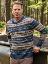 Scandia Woods Fair Isle Crewneck Sweater Exclusive The Fair Isle Sweater Became Popular In The Crew Neck Sweater Affordable Fashion Women Fair Isle Sweater