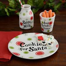 Milk and cookies for santa. Cookies And Milk For Santa Set Of 3 Kirklands
