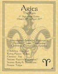 Aries Zodiac Poster Wicca Pagan Witch Witchcraft Book Of Shadows Astrology 3 87 Aries Zodiac Zodiac Zodiac Book