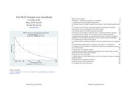 Pdf The Rcsi Sample Size Handbook