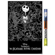 Nightmare before christmas panel twirl dress halloween boutique disney nbc jack sally personalized name twirl dress bow jumper panel. Disney Tim Burton S The Nightmare Before Christmas Black And White Walmart Com Walmart Com