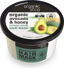 Banana hair mask bananas are rich in potassium, antioxidants, natural oils, and vitamins, which make them an ideal treatment for hair loss (3). Organic Shop Express Repair Hair Mask Honey Avocado 250 Ml Ecco Verde Online Shop