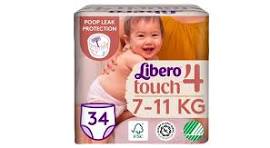 Libero Touch Babywindel Gr. 7-11kg Maxi 4 (34 Stk) | Pepita.com
