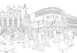 Print and colour in this detailed colouring page of the tower of london, dating back to the norman conquests in 1066 and at times a palace, a prison and even a royal menagerie! Art Therapy Coloring Page London Piccadilly Circus 13