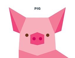 Sometimes It S The Simple Things That Matter Check Out These 50 Animal Illustrations Built From Simple Pig Illustration Animal Illustration Geometric Animals