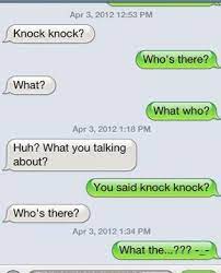 Cut to, it is 2 am the next night and i am sound asleep on the couch and billy is sleeping in his dog bed about ten feet away. Knock Knock Who S There Knock Knock Knock Who Knock Knock Jokes Are Here Again D Steemit