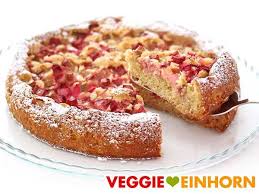Veganer Rhabarberkuchen Rezept Rhabarberkuchen Kuchen Rezepte Rhabarberkuchen Vegan