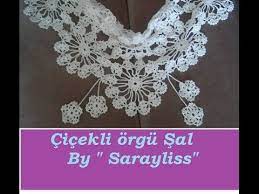 sal orgu yapimi tig isi ucgen sal videosu crochet punto en relieve combinado youtube krose orme sal tig isleri
