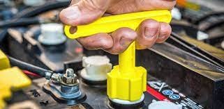 Checking The Water Level In Your Electric Golf Cart Batteries Is Easy When You Use The Er Golf Cart Battery Maintenance Golf Cart Batteries Electric Golf Cart