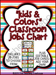 Teachers Notebook Classroom Helpers Classroom Supplies Labels Job Chart