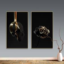 We did not find results for: 2p Poster Art White Gold Flower Skull Wall Art Picture Canvas Painting Posters On The Wall Decor For Home Living Room Wish