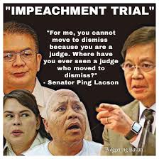 The senators- judges must be neutral otherwise they should recuse from the  impeachment proceeding. sabi ng google: "The "cold neutrality" of an  impartial judge refers to the judge's detached and objective demeanor,