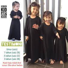 Dengan variasi pilihan warna seperi hitam, ungu, royal blue dan putih. Jubah Budak Perempuan Mira Jubah Kid S Ready Stock Shopee Malaysia