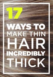 Unfortunately, if you have thin hair you're pretty limited to the types of cuts you can get. 17 Genius Ways To Make Thin Hair Look Seriously Thick