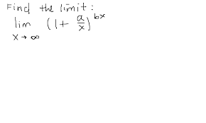 But we can see that 1 x is going towards 0. What Is The Limit As X Approaches Infinity Of 1 A X Bx Socratic