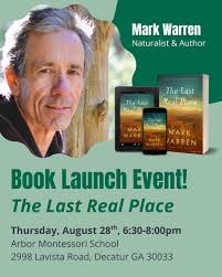 This Thursday! Join the Arbor community for a book launch and signing with Mark  Warren for his upcoming book, The Last Real Place, the second book in The  Camp Itawa Mystery Series.