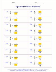 Free Equivalent Fractions Worksheets With Visual Models