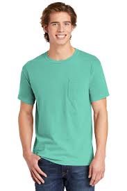 Pigment colors is a term that comfort colors uses to describe the process in which they dye some of their garments. Comfort Colors Heavyweight Ring Spun Pocket Tee Product Sanmar