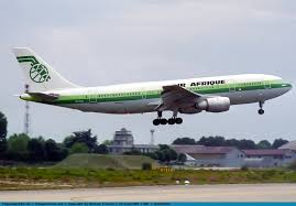 4 bedrooms of 5 beds each fully equipped (shower, toilet, etc…). Picture Air Afrique Airbus A300b4 203 Tu Tas