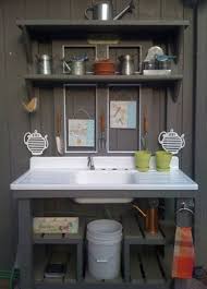 48 New Ideas For Garden Shed Base Potting Benches Potting Bench With Sink Outdoor Sinks Garden Sink