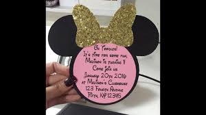 Find the best products today. Minnie Mouse Invitations Pink Gold Theme Youtube