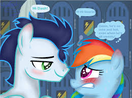 Discussion in 'general mlp discussion' started by rainbowdashboom, oct 23, 2015. 1699868 Artist Thestartrail Blushing Cute Dashabetes Dashful Female Heart Eye My Little Pony Cartoon Rainbow Dash And Soarin My Little Pony Characters