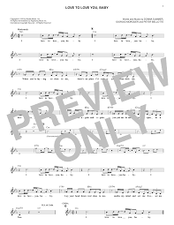 I Love You Baby Lyrics