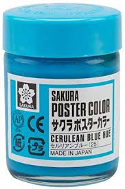 The water was of a soft green tint, that shaded off here and there into dark cerulean. Sakura Poster Color Cerulean Blue Hue Buy Online At Best Price In Uae Amazon Ae