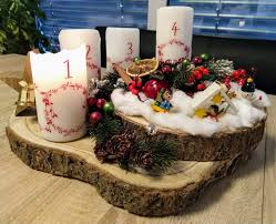 Adventskranz Alternativ Mit Holz Ikea Kerzen Kerzen Dekoration