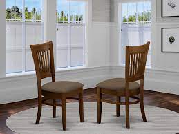 Microfiber on dining room chairs is about as bad as carpet in a dining room. Vac Esp C Vancouver Microfiber Upholstered Seat Chairs For Dining Room Espresso Finish East West Furniture