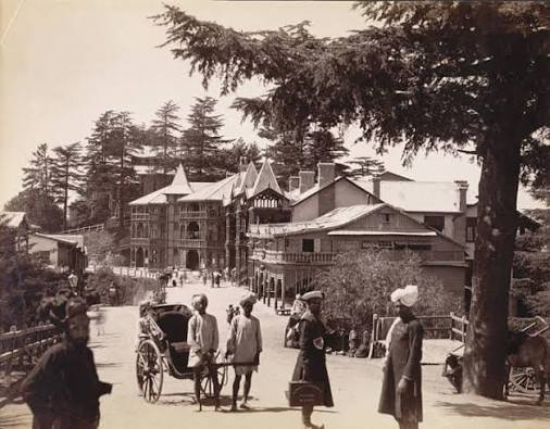 Streets of Shimla, India - 1900s #Shimla