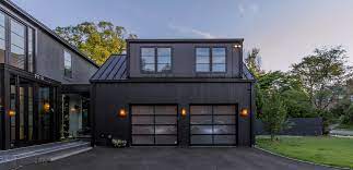 The shou sugi ban exterior of this home overlooking lake michigan was inspired by the architects' exposure to the technique on a trip to japan. Matsu Shou Sugi Ban Adds Textured Aesthetic To Bethesda Md House Resawn Timber Co