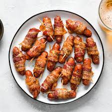 Bacon Wrapped Sausages Appetizer Recipe