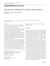 With a rainbow arc on one side and a corresponding arc of letters on the other side . Pdf Poor Binocular Coordination Of Saccades In Dyslexic Children